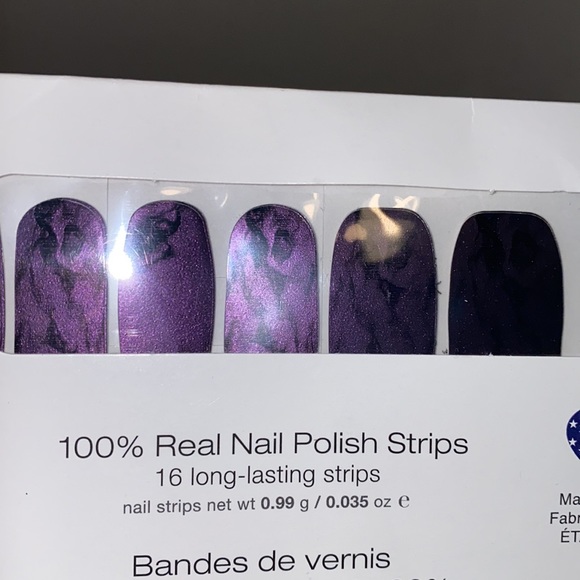 NEW color street purple and black polish strips - Picture 6 of 6